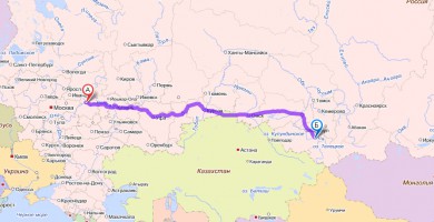 Путь Бийск - Нижний Новгород